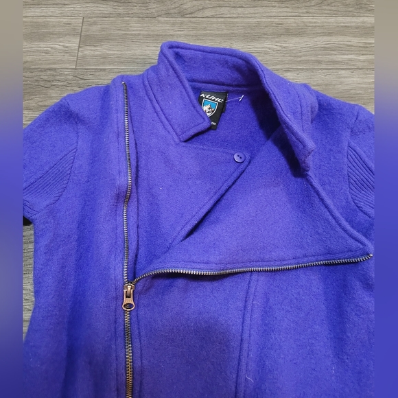 Women's wool kuhl zip up sweater size  large - Picture 3 of 6